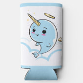 Narwhal Angel Cutie Seltzer Blikjeskoeler (Achterkant)