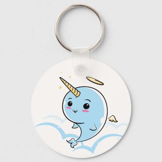 Narwhal Angel Cutie Sleutelhanger (Voorkant)
