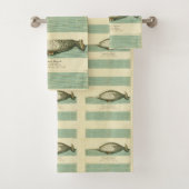 Narwhal Antiek walvis Waterverf Scientific Art Bad Handdoek (Insitu)