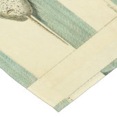 Narwhal Antiek walvis Waterverf Scientific Art Korte Tafelloper (Hoek)