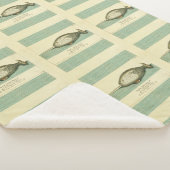 Narwhal Antiek walvis Waterverf Scientific Art Sherpa Deken (3/4)