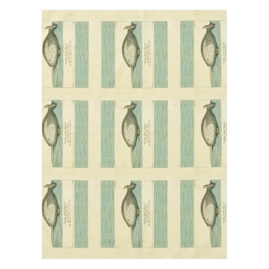 Narwhal Antiek walvis Waterverf Scientific Art Tafelkleed (Voorkant)