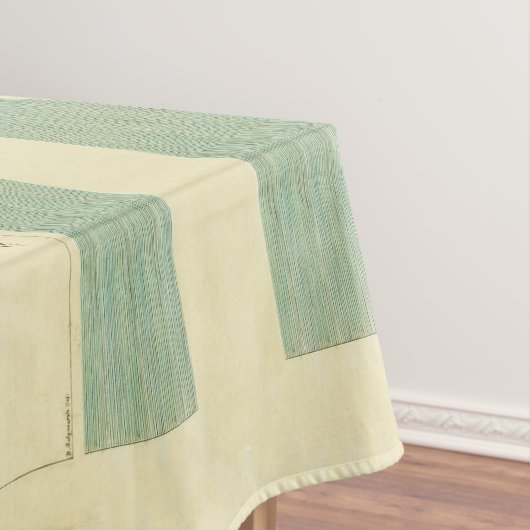 Narwhal Antiek walvis Waterverf Scientific Art Tafelkleed (Voorbeeld)