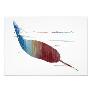 Narwhal Art Foto Afdruk