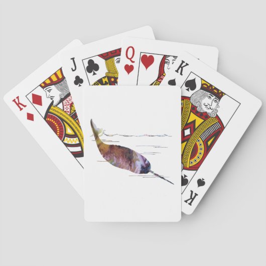 Narwhal Art Pokerkaarten (Achterkant)