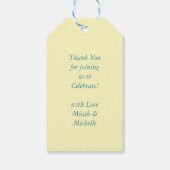 Narwhal-Baby shower Cadeaulabel (Achterkant)