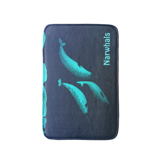 Narwhal Badmat (Voorkant Verticaal)