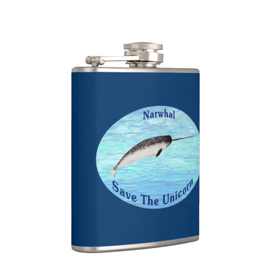 Narwhal - bespaar de Unicorn Heupfles (Rechts)
