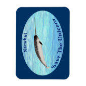 Narwhal - bespaar de Unicorn Magneet (Verticaal)