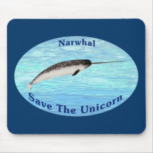 Narwhal - bespaar de Unicorn Muismat