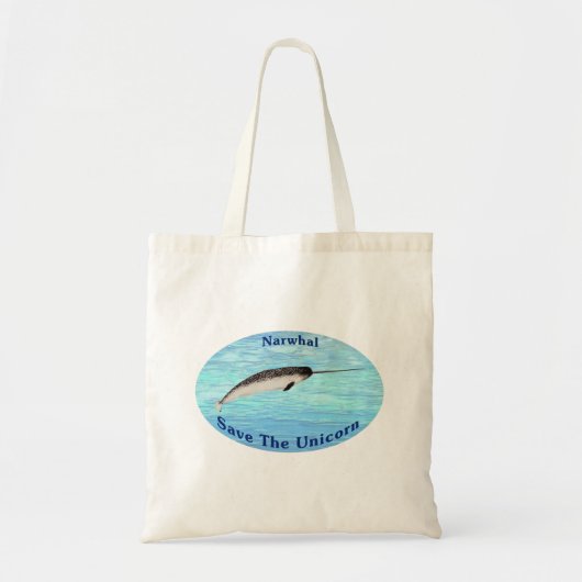 Narwhal - bespaar de Unicorn Tote Bag (Voorkant)