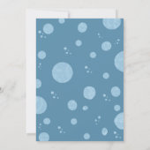 Narwhal Birthday Invitation Boy 1st Birthday Kaart (Achterkant)