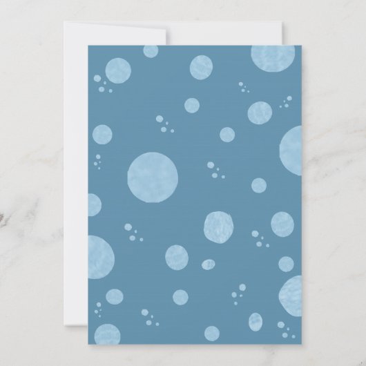 Narwhal Birthday Invitation Boy 1st Birthday Kaart (Achterkant)