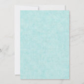 Narwhal Birthday Invitation Unicorn Whale Kaart (Achterkant)