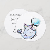 Narwhal Birthday Kaart (Voorkant / Achterkant)