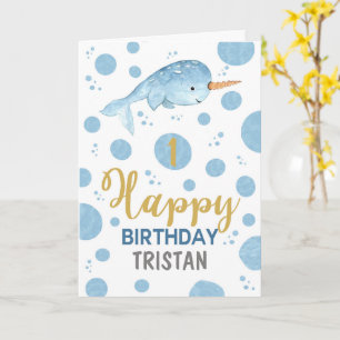 Narwhal Birthday Kaart