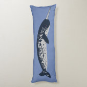 Narwhal Body Pillow Lichaamskussen (Achterkant (Verticaal))