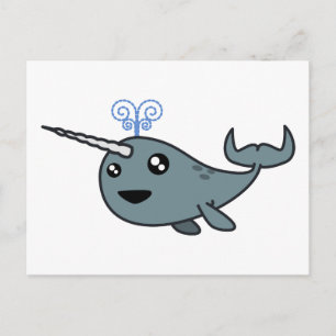 Narwhal. Briefkaart