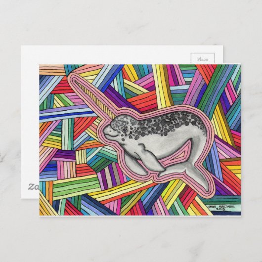 Narwhal Briefkaart (Voorkant / Achterkant)