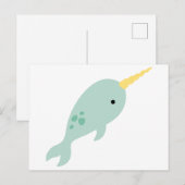Narwhal Briefkaart (Voorkant / Achterkant)