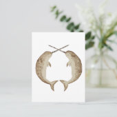 Narwhal Briefkaart (Staand voorkant)