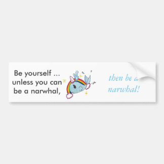 narwhal bumpersticker