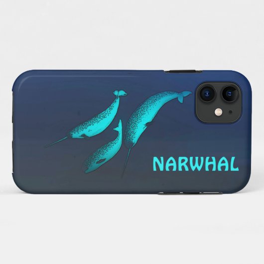 Narwhal Case-Mate iPhone Case (Achterkant (horizontaal))