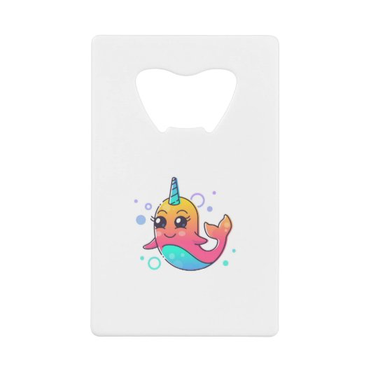 Narwhal Creditkaart Flessenopener (Voorkant)