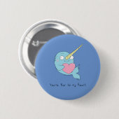 Narwhal Cute Kinder Cartoon Ronde Button 5,7 Cm (Voorkant /achterkant)