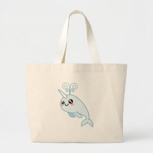 Narwhal Cutie Grote Tote Bag