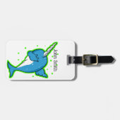 Narwhal Dabbing Bagagelabel (Voorkant horizontaal)