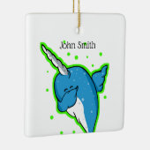 Narwhal Dabbing Dab Keramisch Ornament (Rechts)