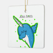 Narwhal Dabbing Dab Keramisch Ornament (Links)