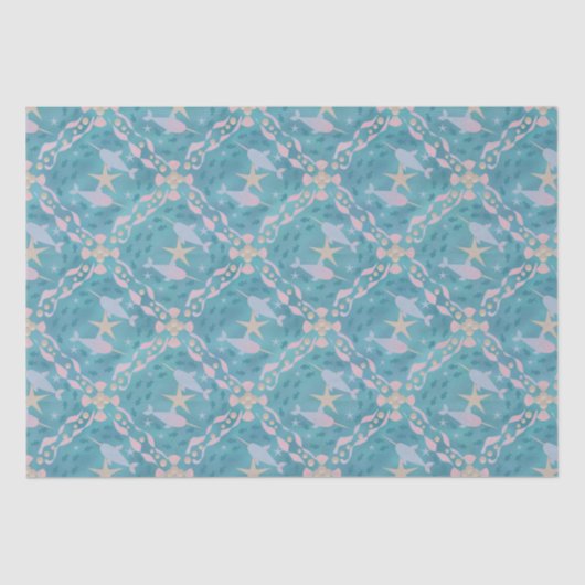 Narwhal Daydream Tissuepapier (Voorkant)