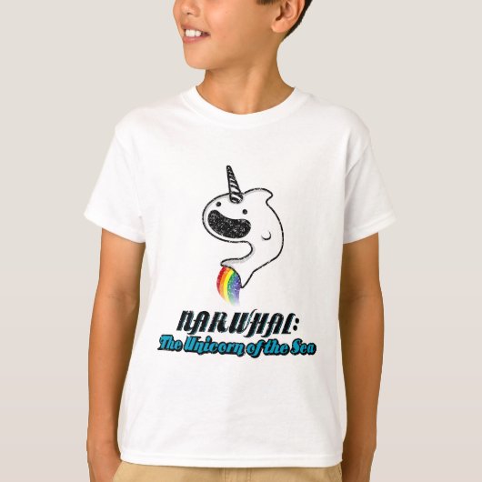 Narwhal:De Unicorn van het Zee T-shirt (Voorkant)