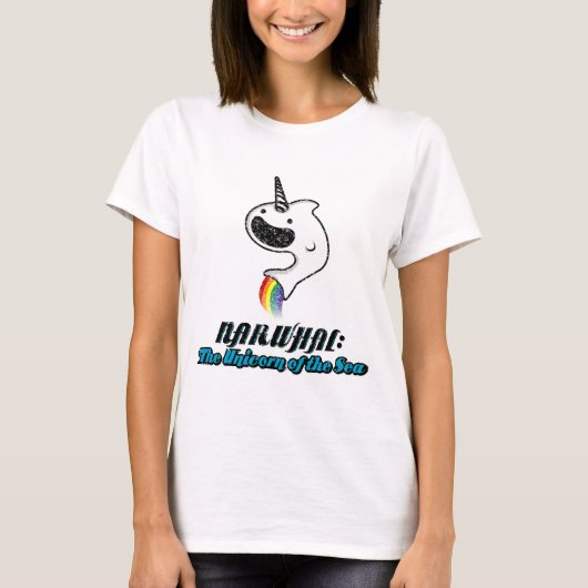 Narwhal:De Unicorn van het Zee T-shirt (Voorkant)
