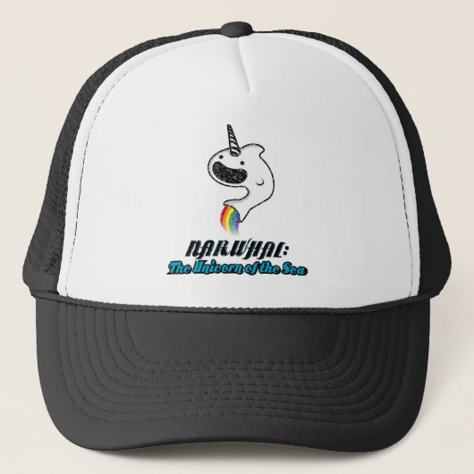 Narwhal:De Unicorn van het Zee Trucker Pet (Voorkant)