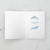 Narwhal Dolphin Friends Kaart (Binnen)