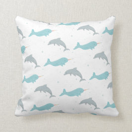 Narwhal Dolphin Pillow Kussen