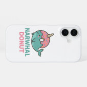 Narwhal Donut Phone Case iPhone 16 Hoesje (Achterkant horizontaal)