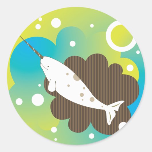 Narwhal Dream Sticker (Voorkant)