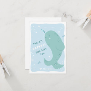 Narwhal Else Classroom Valentijn Card Kaart