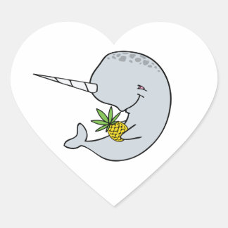 Narwhal en Ananas Stickers