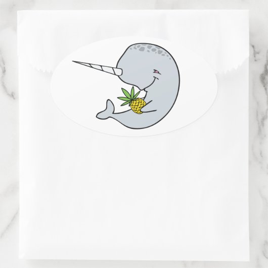 Narwhal en Ananas Stickers (Tas)