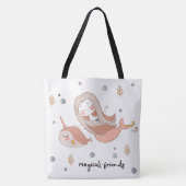 Narwhal en Mermaid Magical Friends Tote Bag (Voorkant)