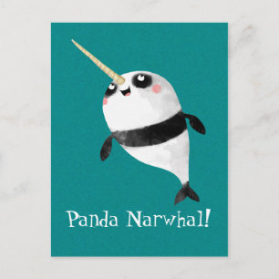 Narwhal en Panda in One Briefkaart