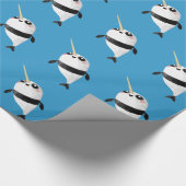 Narwhal en Panda in One Cadeaupapier (Hoek)