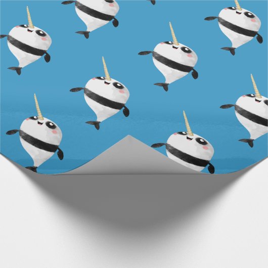 Narwhal en Panda in One Cadeaupapier (Hoek)