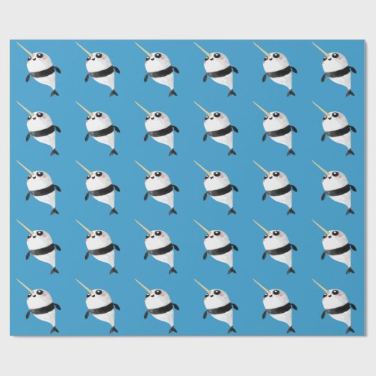 Narwhal en Panda in One Cadeaupapier (Vlak)