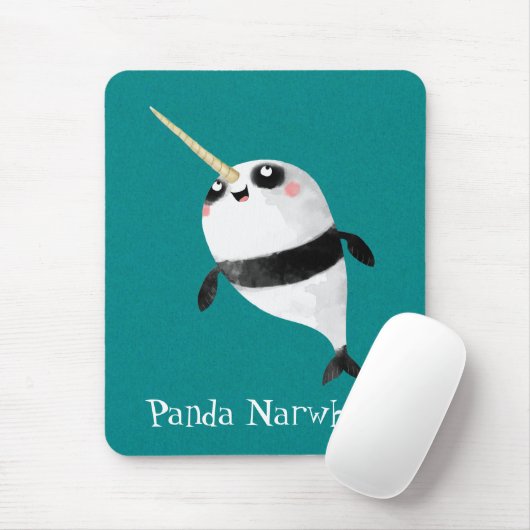 Narwhal en Panda in One Muismat (Met muis)